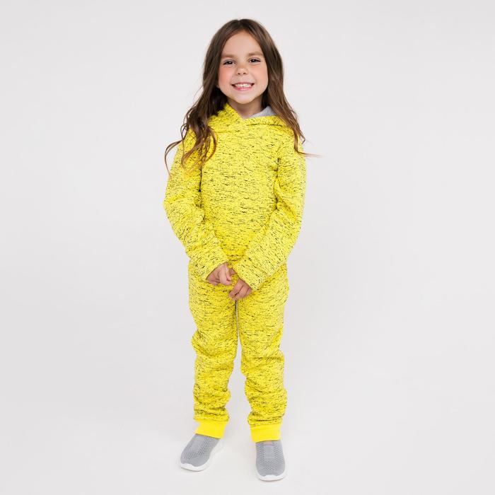 фото Спортивный костюм для девочки, цвет жёлтый, рост 98 см амелли