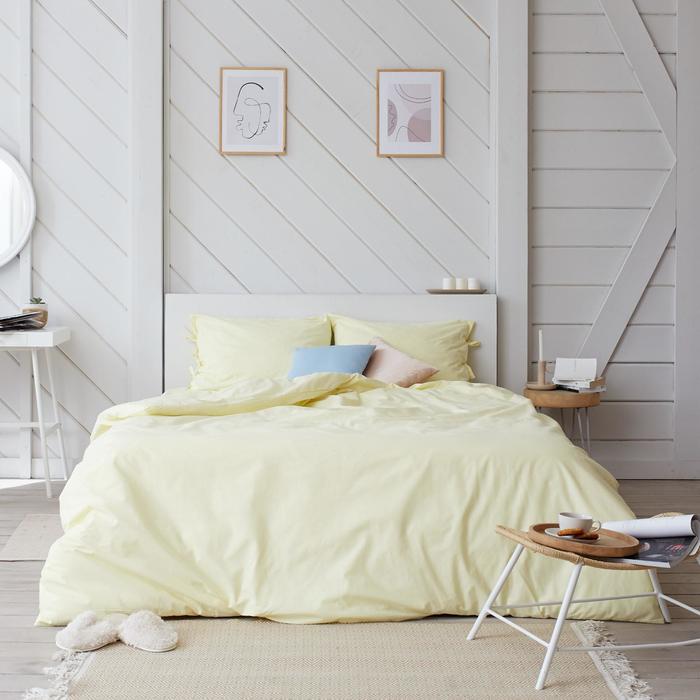 

Постельное белье Этель евро «Миндальное молоко» 200*217, 180*200*25, 50*70-2шт