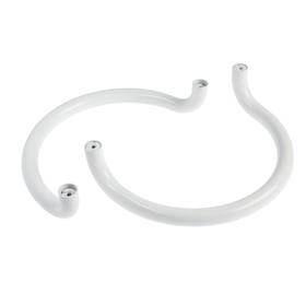 

Ручка офисная скоба TUNDRA полукруг. универс. 350, комплект, RAL 9016. белая