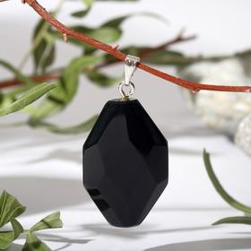 

Подвеска галтовка гранёная "Агат чёрный"