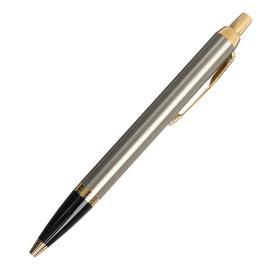 Ручка шариковая Parker IM Core K321 Brushed Metal GT M, корпус из латуни, синие чернила (1931670)