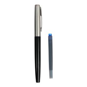 Ручка перьевая Parker Jotter Black Chrome Original F60, пластиковый корпус, 0,8 мм от Сима-ленд