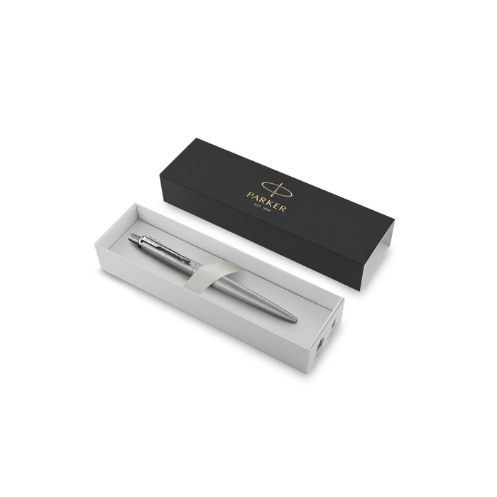 Ручка шариковая Parker Jotter XL Monochrome Stainless Steel CT , корпус из нержавеющей стали серебристый, синие чернила (2122756)