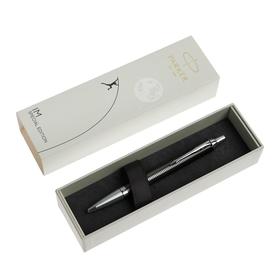 

Ручка шариковая Parker IM Premium SE K325 корпус из нержавеющей стали темно-серый, хромированные детали, синие чернила