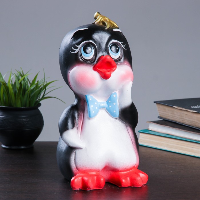 Копилка "Пингвинёнок" чёрная