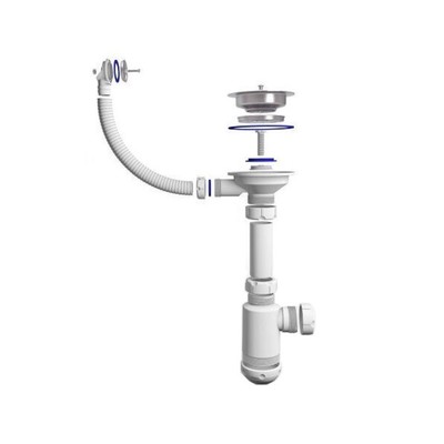 Сборка сифона aquant для кухни Сборка сифона aquant для кухни