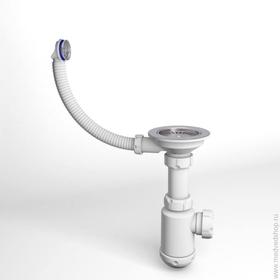 

Сифон для мойки Grand П8134, 3 1/2", с круглым переливом и винтом