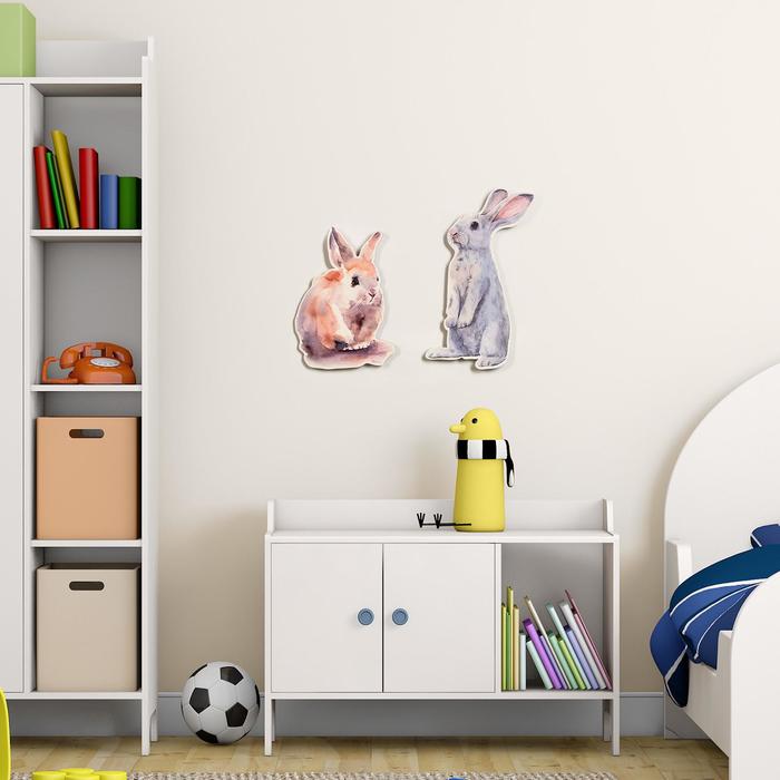 

Декор настенный "Кролики", 20х31.5 см, 17х25 см