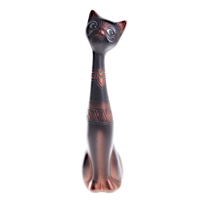 Сувенир "Кот мальчик" чёрный, медь