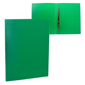 Папка с пластиковым скоросшивателем А4 Calligrata, зелёная, корешок 14 мм, до 100 листов, 500 мкм
