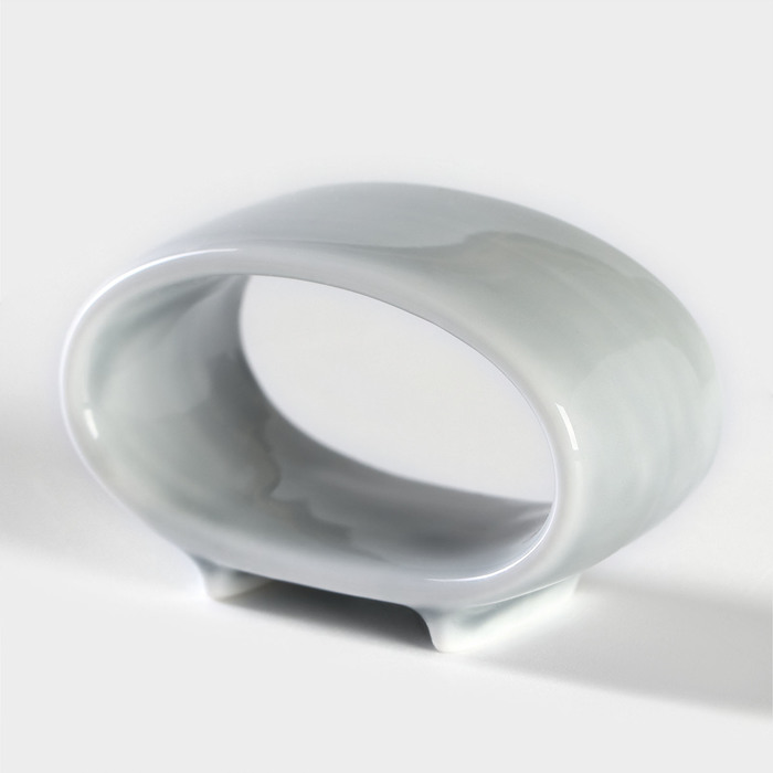 Кольцо для салфеток «Акварель», цвет светло-серый