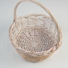 

Корзина, белая, 30х12/31 см, ива
