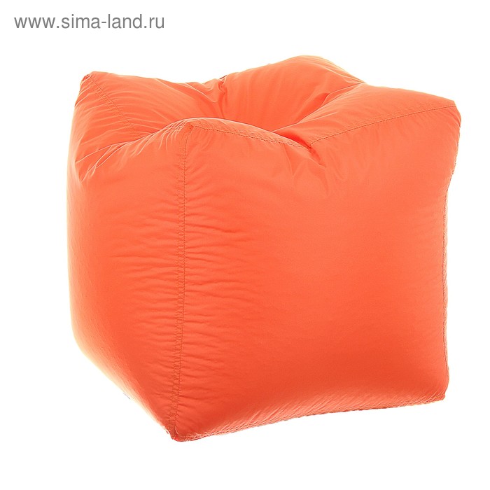 Пуфик-куб, 45х45 см, цвет оранжевый пуфик arsko сламбер орех оранжевый вельвет