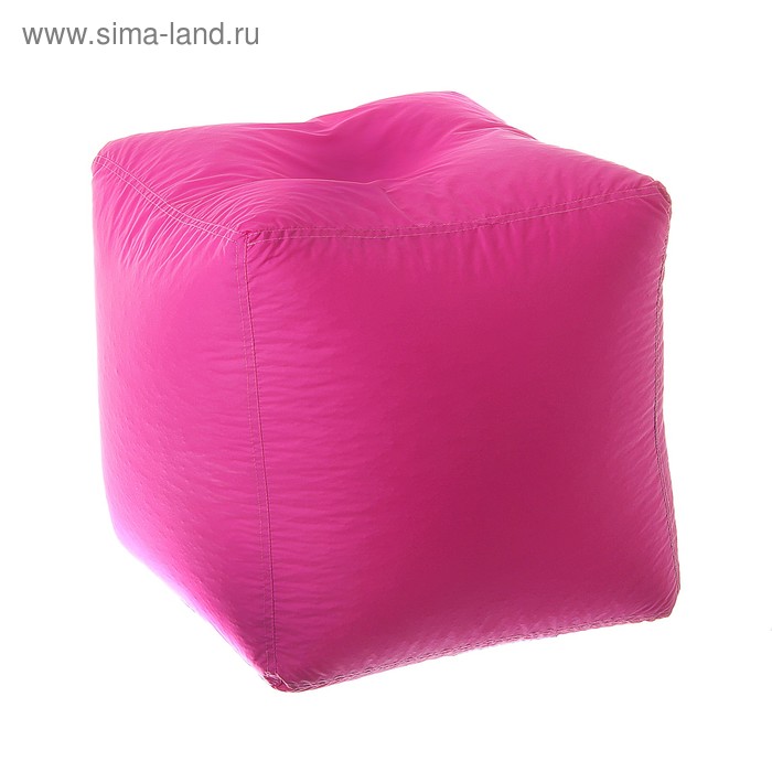 Пуфик-куб, 45х45 см, цвет фуксия пуфик куб макси ткань нейлон цвет коричневый