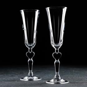 Набор бокалов для шампанского «Романс», 190 мл, 2 шт