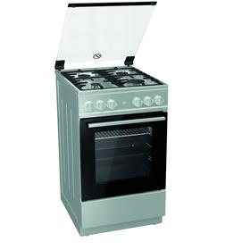 

Плита Gorenje G5111XF, газовая, 4 конфорки, 75 л, газовая духовка, серебристая
