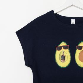 

Пижама женская (футболка, шорты), цвет тёмно-синий, размер. 56