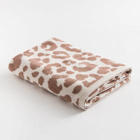 

Полотенце махровое Этель Leopard беж, 70х130 см, 100% хл, велюр, 420 гр/м2
