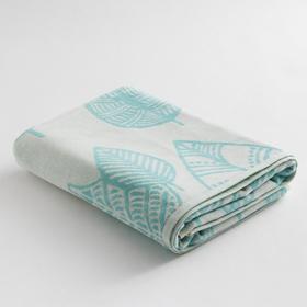 

Полотенце махровое Этель Foliage бирюза, 70х130 см, 100% хл, велюр, 420 гр/м2