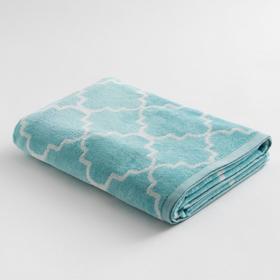 

Полотенце махровое Этель Ornament бирюза, 70х130 см, 100% хл, велюр, 420 гр/м2