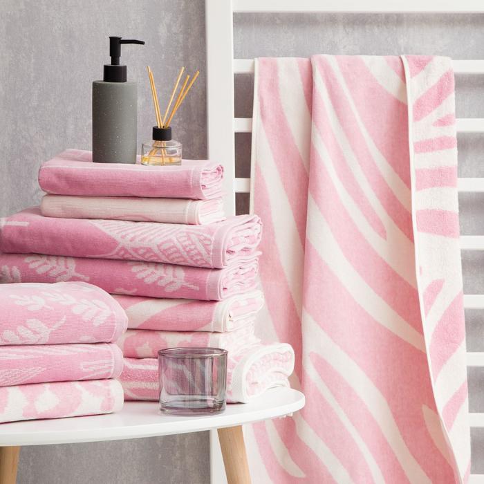 

Полотенце махровое Этель Zebra розовый, 50х90 см, 100% хлопок, велюр, 420 гр/м2