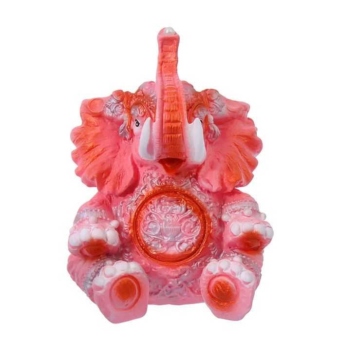 Копилка "Слон с шариком" розовая