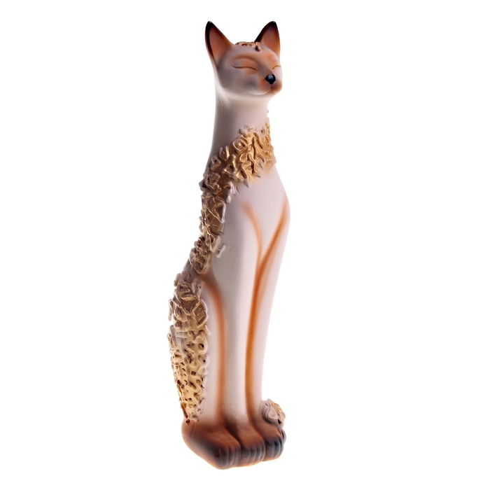 Сувенир "Кошка Дарья Египетская" орнамент бежевая