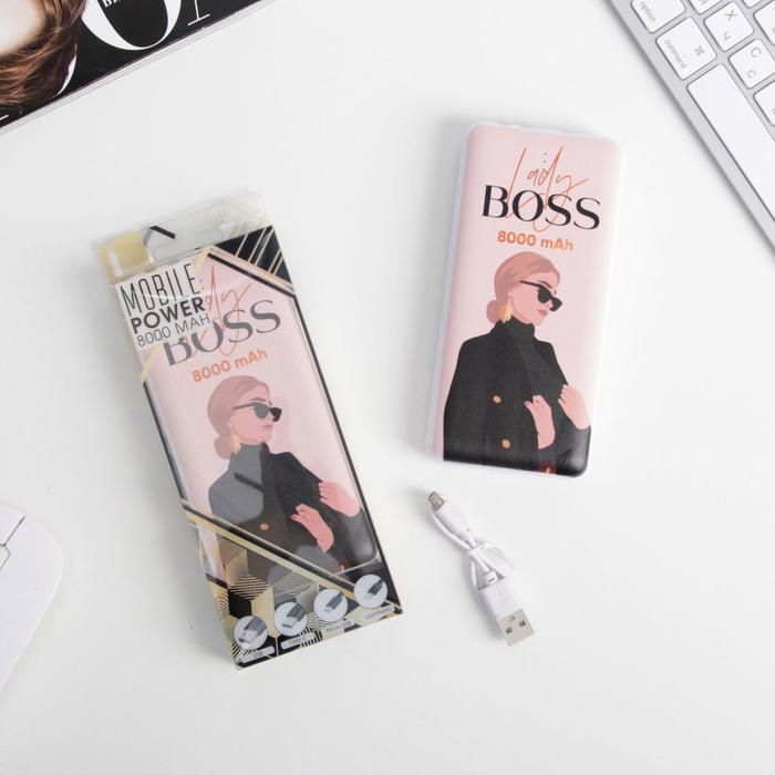 фото Зарядное устройство lady boss, 8000 mah, 14,5 х 6,9 см like me