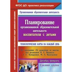 

ФГОС ДО. Планирование организованной образовательной деятельности воспитателя с детьми по программе «От рождения до школы» Декабрь-февраль. Средняя гр