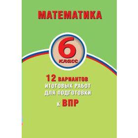 

Математика. 12 вариантов итоговых работ для подготовки к ВПР 6 класс, Виноградова О. А.