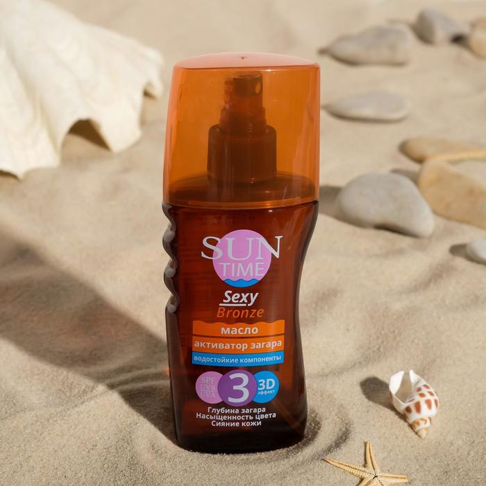 фото Масло-спрей активатор загара биокон "sexy bronze - 3d эффект" spf 3, 150 мл