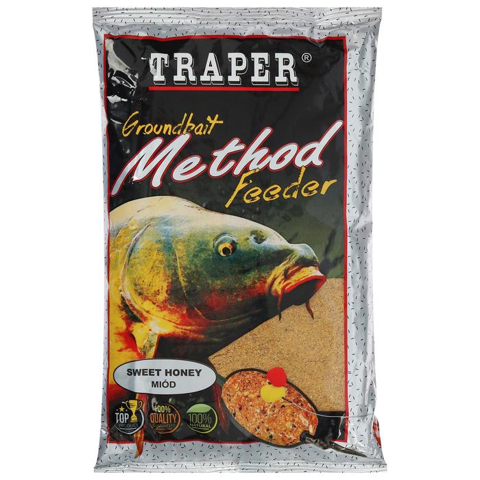 Прикормка Traper «Метод фидер», мёд, 750 г