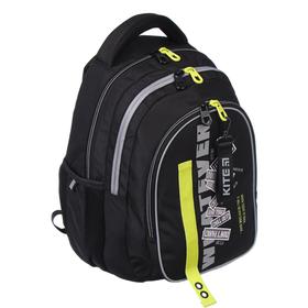 

Рюкзак школьный, Kite 8001, 40 х 29 х 17 см, эргономичная спинка, чёрный