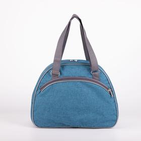 

Сумка спортивная, отдел на молнии, наружный карман, длинный ремень, цвет синий