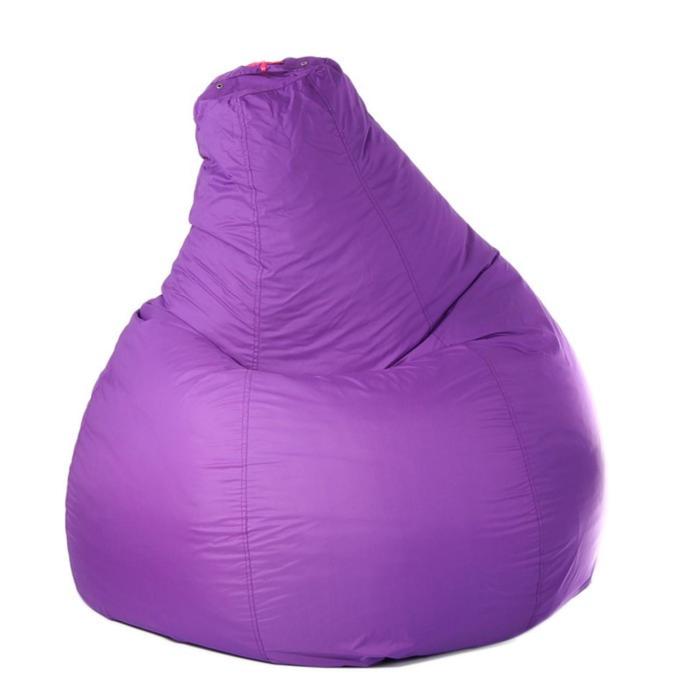 Кресло-мешок Капля, М, d100/h140, цвет фиолетовый
