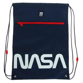 

Мешок для обуви с карманом на молнии, 460 х 330 мм, NASA