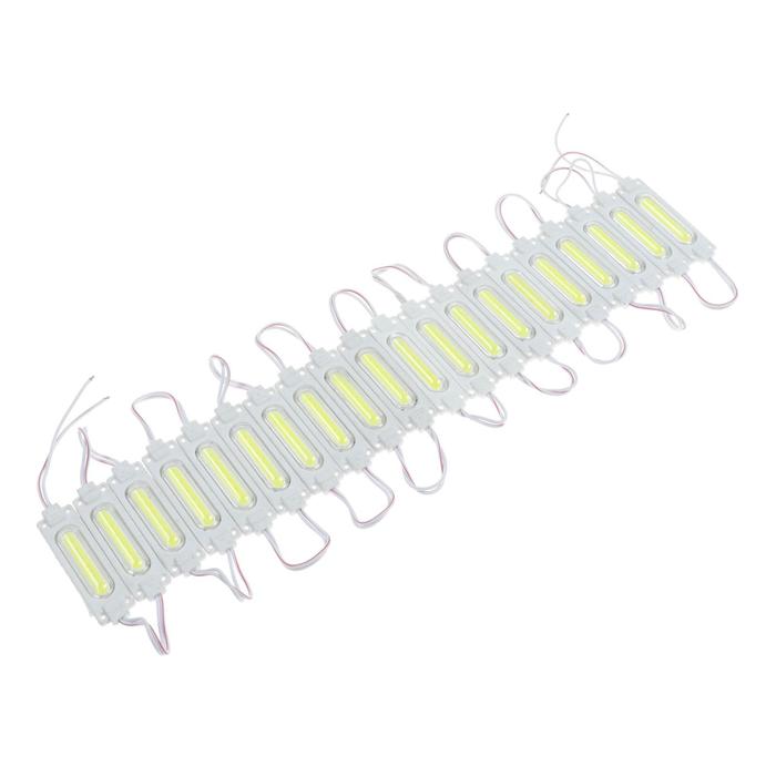 Светодиодный модуль SMD5730, пластик, 2 Вт, COB , 190 Lm, 160 град, IP65, 6500К , 12V БЕЛЫЙ