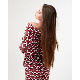 

Комплект женский (рубашка, брюки) KAFTAN «Геометрия» р. 48-50, бордовый