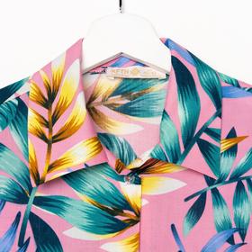 

Комплект женский (рубашка, брюки) KAFTAN «Тропики» р. 52-54, розовый