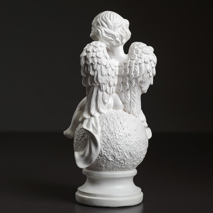 Статуэтка «Ангел с арфой» белая, 16 × 16 × 34 см