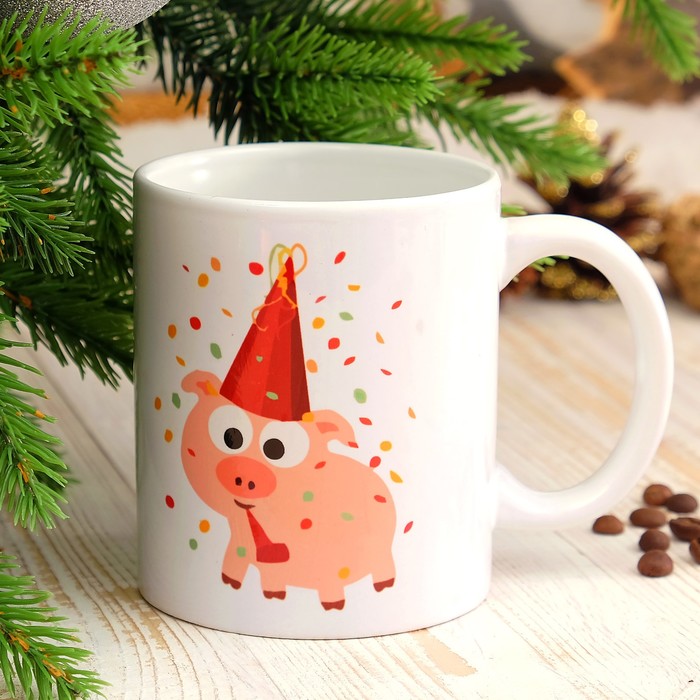 Кружка "Keep calm", символ года 2019, c нанесением