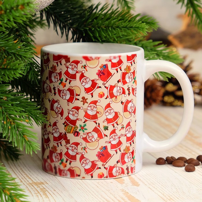 Кружка "Новый год. Дедушки", c нанесением