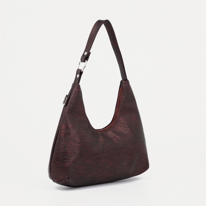 Сумка-хобо El Masta на молнии, цвет бордовый