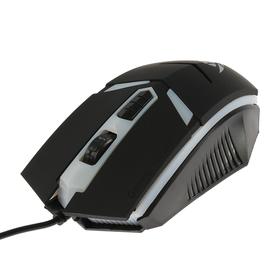 

Мышь Nakatomi MOG-02U Gaming, игровая, проводная, подсветка, 1600 dpi, USB, чёрная