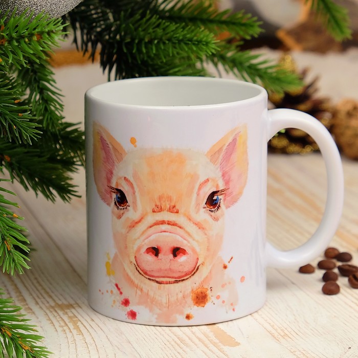 Кружка "Решаю проблемы" символ года 2019, c нанесением