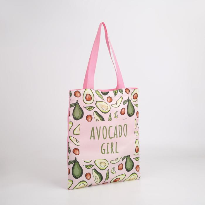 фото Сумка шоппер "авокадо" 35*0,5*40, отд без молнии, без подклада, розовый умкина берлога