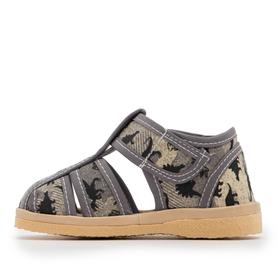 

Сандалии детские, цвет бежевый/динозавр, размер 25