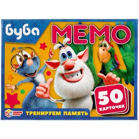 Игра карточная Мемо «Буба», 50 карточек 65х95 мм