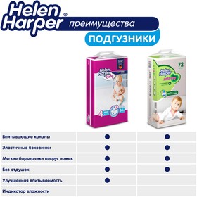Детские подгузники Helen Harper Soft   Dry XL (15-30 кг), 40 шт.