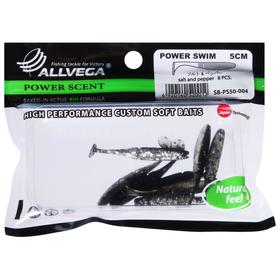 

Приманка съедобная Allvega Power Swim 5 см, 1 г, salt and pepper 8 шт.